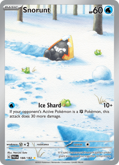 Snorunt 188/182 - Illustration Rare - Scarlet & Violet Paradox Rift