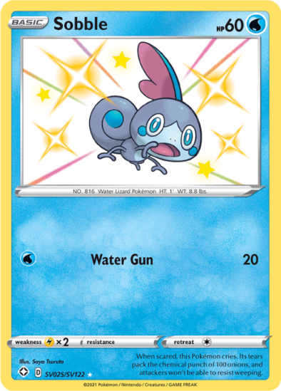 Sobble SV025/SV122 - Rare Shiny Holo - Shining Fates