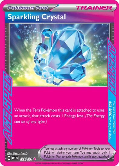 Sparkling Crystal 129/131 - Ace Spec Rare - Scarlet & Violet: Prismatic Evolutions