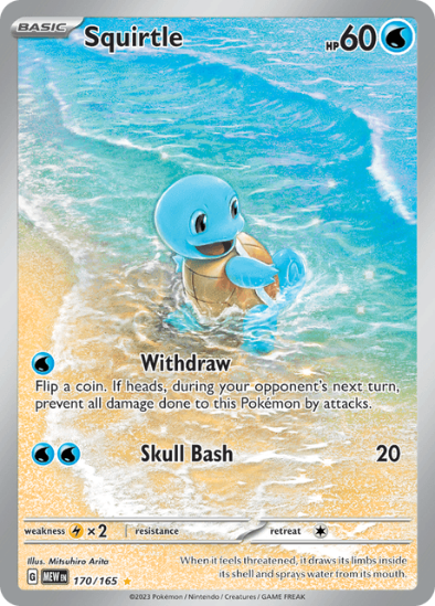 Squirtle 170/165 - Illustration Rare - Scarlet & Violet 151