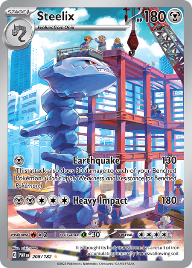 Steelix 208/182 - Illustration Rare - Scarlet & Violet Paradox Rift