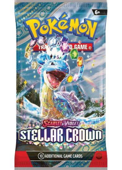 Pokémon TCG x1 Scarlet & Violet Stellar Crown Booster Pack - Random Pack Artwork