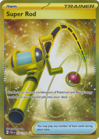 Super Rod 276/193 - Gold Secret Rare - Scarlet & Violet Paldea Evolved