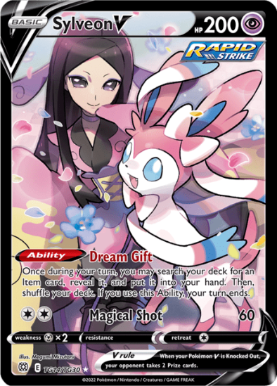 Sylveon V TG14/TG30 - Trainer Gallery Ultra Rare - Sword & Shield Brilliant Stars