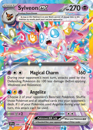 Sylveon ex 086/191 - Ultra Rare - Scarlet & Violet Surging Sparks
