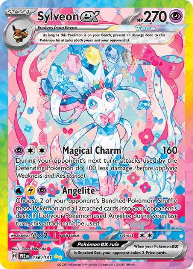 Sylveon ex 156/131 - Special Illustration Rare - Scarlet & Violet: Prismatic Evolutions