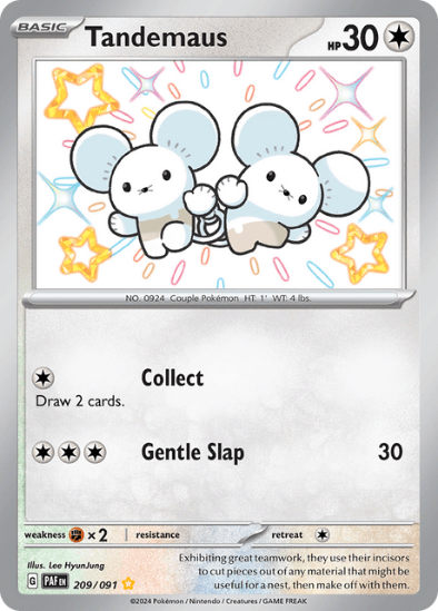 Tandemaus 209/091 - Shiny Rare - Scarlet & Violet Paldean Fates