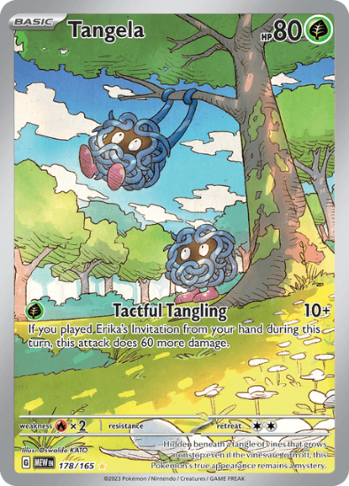 Tangela 178/165 - Illustration Rare - Scarlet & Violet 151