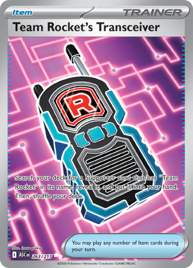 Team Rocket's Transceiver 263/217 - Full Art Ultra Rare - Mega Evolution: Ascended Heroes