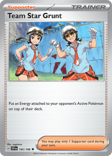 Team Star Grunt 195/198 - Uncommon - Scarlet & Violet Base Set