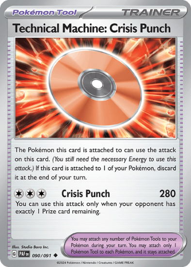 Technical Machine: Crisis Punch 090/091 - Reverse Holo Uncommon - Scarlet & Violet Paldean Fates