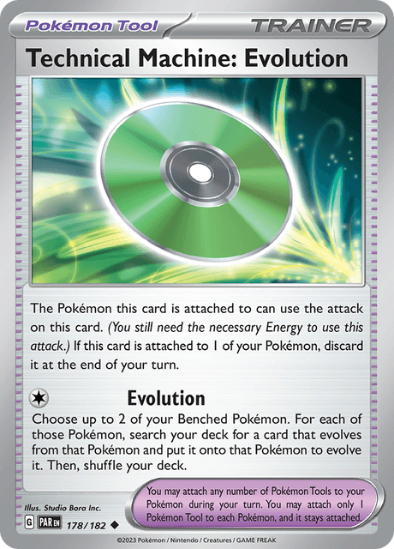 Technical Machine: Evolution 178/182 - Uncommon - Scarlet & Violet Paradox Rift