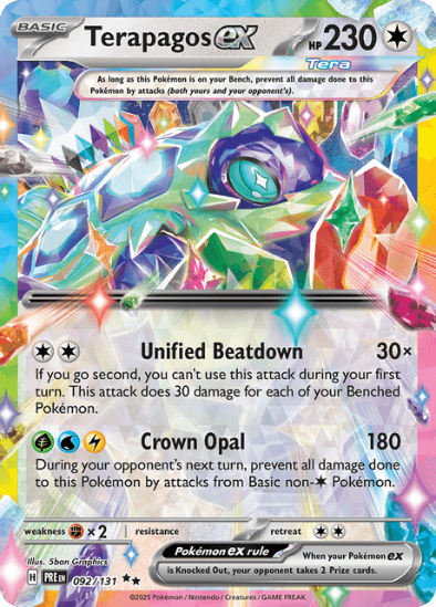 Terapagos ex 092/131 - Ultra Rare - Scarlet & Violet: Prismatic Evolutions