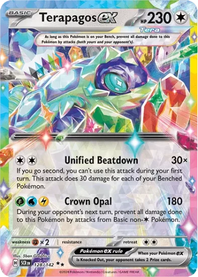 Terapagos ex 128/142 - Ultra Rare - Scarlet & Violet Stellar Crown
