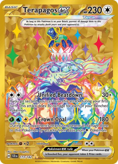 Terapagos ex 173/142 - Gold Secret Rare - Scarlet & Violet Stellar Crown