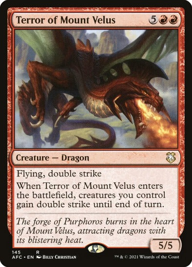 Terror of Mount Velus - Rare - Forgotten Realms Commander