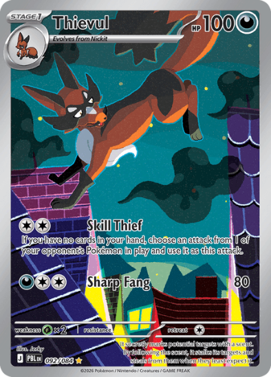 Thievul 092/084 - Illustration Rare - Mega Evolution: Pitch Black