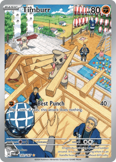 Timburr 183/167 - Illustration Rare - Scarlet & Violet Twilight Masquerade