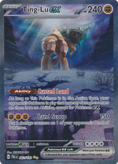 Ting-Lu EX 263/193 - Full Art Ultra Rare - Scarlet & Violet Paldea Evolved