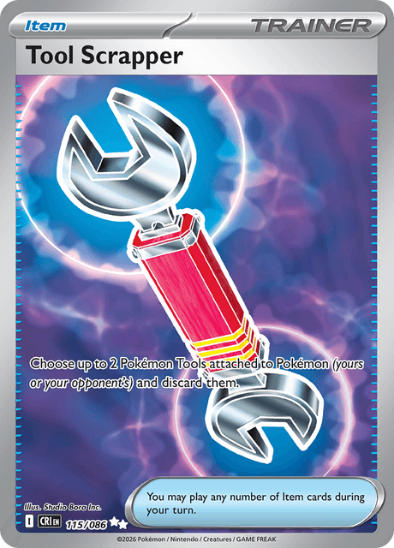 Tool Scrapper 115/086 - Full Art Ultra Rare - Mega Evolution: Chaos Rising