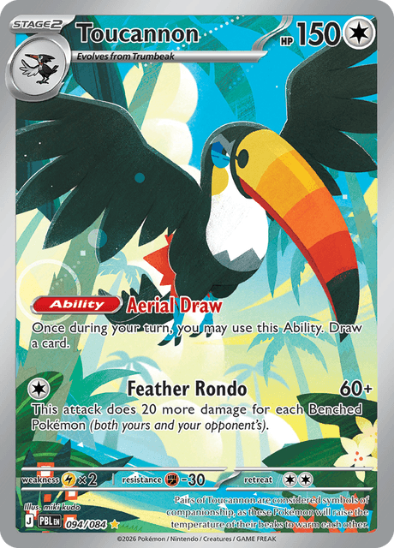Toucannon 094/084 - Illustration Rare - Mega Evolution: Pitch Black