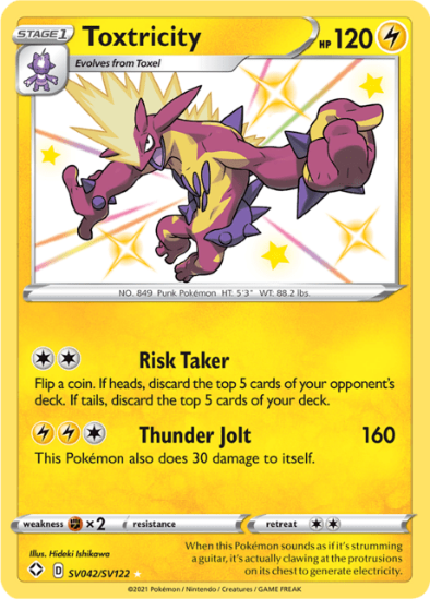 Toxtricity SV042/SV122 - Rare Shiny Holo - Shining Fates