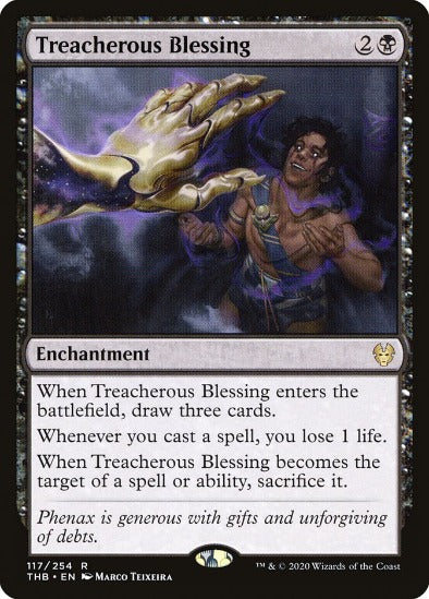 Treacherous Blessing - Rare - Theros Beyond Death