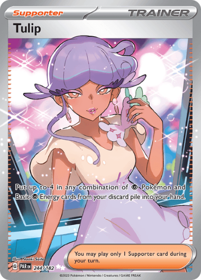 Tulip 244/182 - Full Art Ultra Rare - Scarlet & Violet Paradox Rift