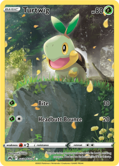 Turtwig GG31/GG70 - Gallery Holo Rare - Crown Zenith