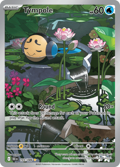 Tympole 103/086 - Illustration Rare - Scarlet & Violet: Black Bolt