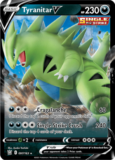 Tyranitar V 097/163 - Ultra Rare - Battle Styles