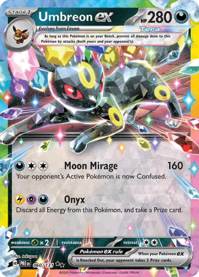 Umbreon ex 060/131 - Ultra Rare - Scarlet & Violet: Prismatic Evolutions