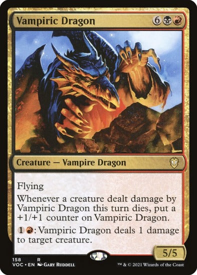Vampiric Dragon - Rare - Crimson Vow Commander