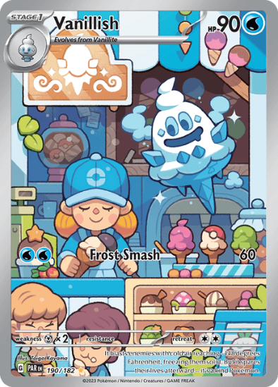 Vanillish 190/182 - Illustration Rare - Scarlet & Violet Paradox Rift