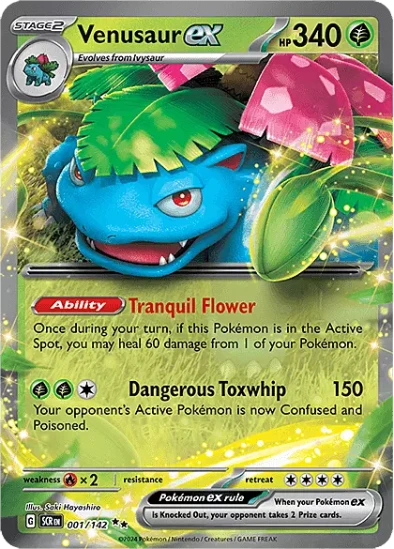 Venusaur ex 001/142 - Ultra Rare - Scarlet & Violet Stellar Crown