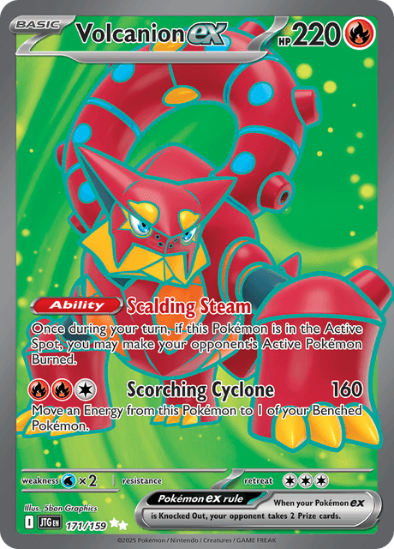 Volcanion ex 171/159 - Full Art Ultra Rare - Scarlet & Violet Journey Together