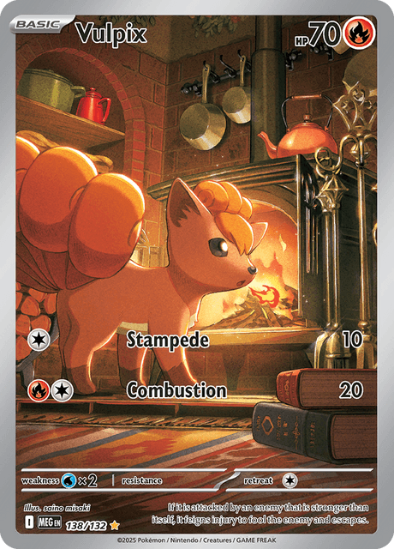 Vulpix 138/132 - Illustration Rare - Mega Evolution: Base Set – Mythic ...