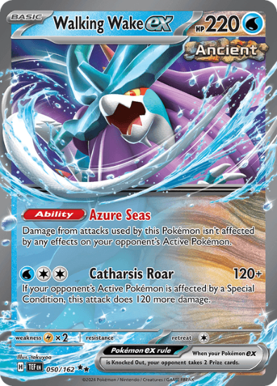 Walking Wake ex 050/162 - Ultra Rare - Scarlet & Violet Temporal Forces