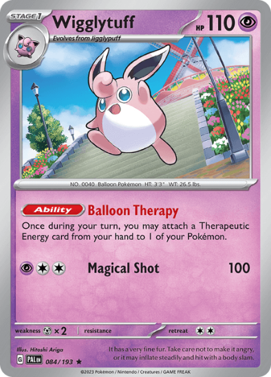 Wigglytuff 084/193 - Reverse Holo Rare - Scarlet & Violet Paldea Evolved