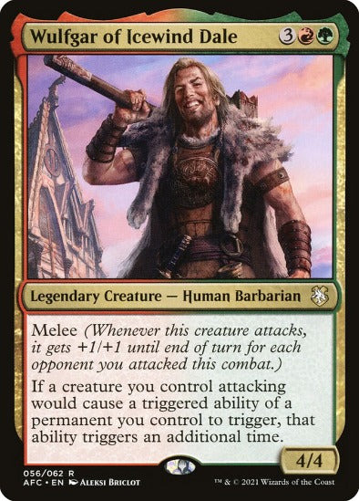 Wulfgar of Icewind Dale - Rare - Forgotten Realms Commander