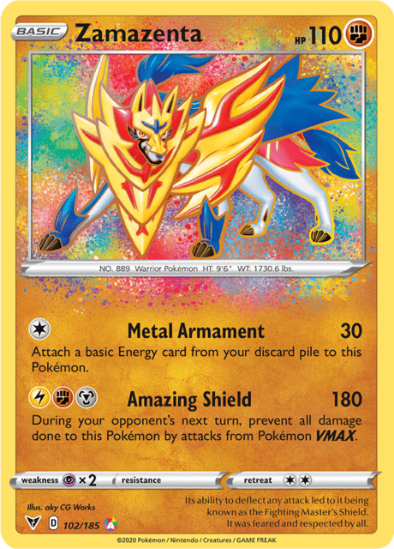 Zamazenta 102/185 - Amazing Rare - Vivid Voltage
