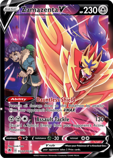 Zamazenta V TG22/TG30 - Trainer Gallery Ultra Rare - Astral Radiance