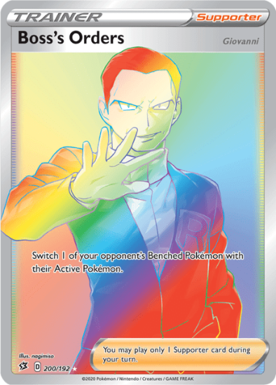 Boss's Orders 200/192 - Full Art Ultra Rare - Rebel Clash