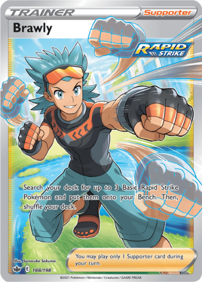 Brawly 188/198 - Full Art Ultra Rare - Chilling Reign