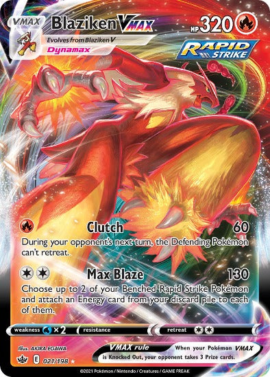 Blaziken VMAX 021/198 - Full Art Ultra Rare - Chilling Reign