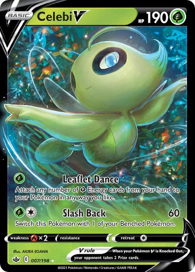 Celebi V 007/198 - Ultra Rare - Sword & Shield Chilling Reign