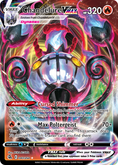 Chandelure VMAX 040/264  - Full Art Ultra Rare - Fusion Strike