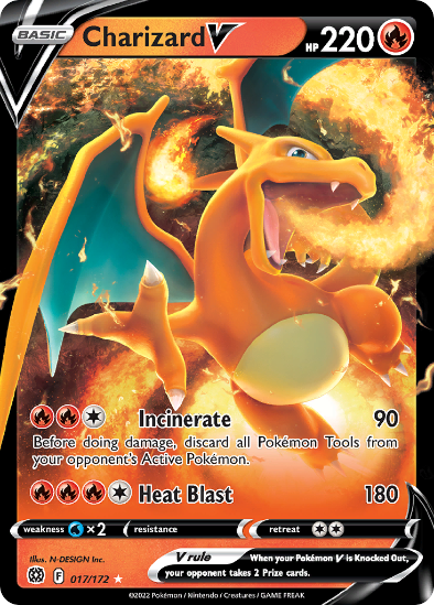 Charizard V 017/172 - Ultra Rare - Brilliant Stars