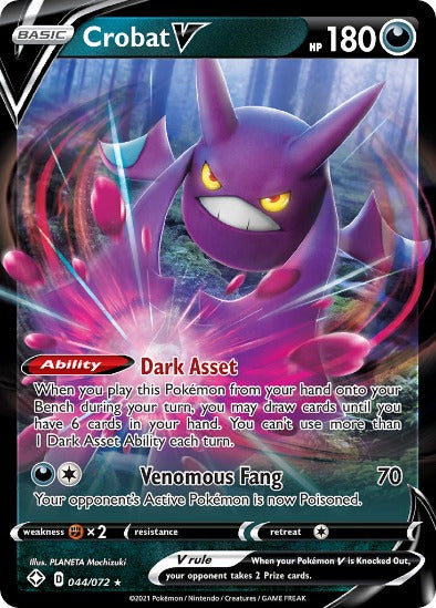 Crobat V 044/072 - Ultra Rare - Shining Fates