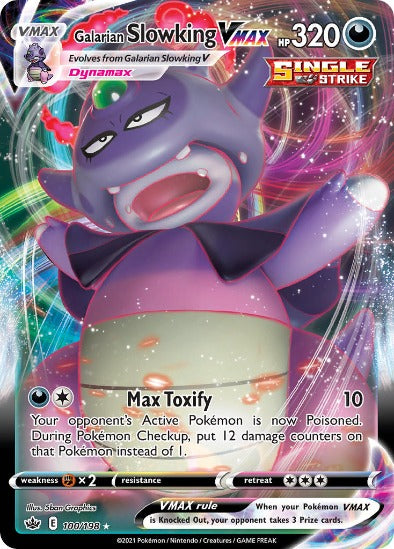 Galarian Slowking VMAX 100/198 - Full Art Ultra Rare - Chilling Reign ...